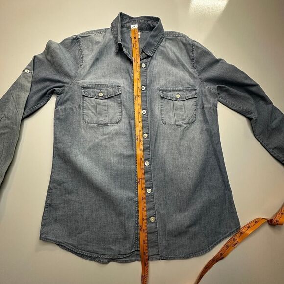 J.Crew Blue Jean Long Sleeve Button Down Shirt- XS - Picture 7 of 8
